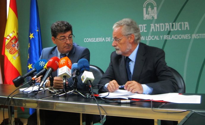 Diego Valderas y Jesús Maeztu, hoy ante los medios