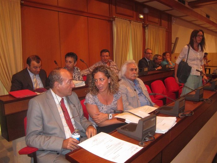 Bancada de la oposición en el Pleno del Ayuntamiento de Córdoba