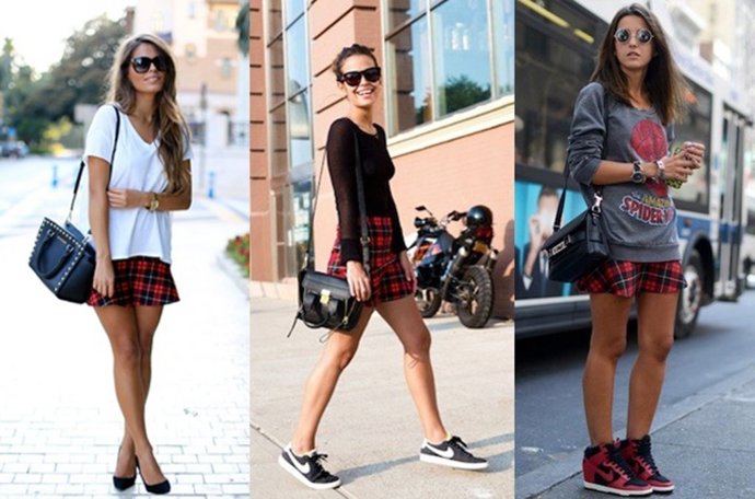 La falda tartán de Zara más de moda para este otoño-invierno