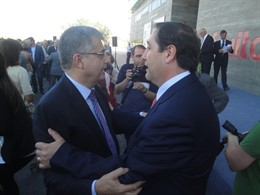 Joaquim Llena y J.M.Pelegrí, exconseller y conseller de Agricultura