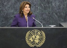 Laura Chinchilla en la ONU