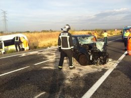 Accidente en la M-100 con una joven fallecida