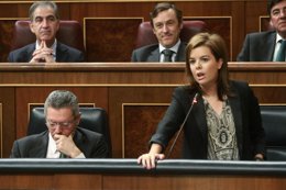 Gallardón y Santamaría en el Pleno del Congreso