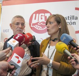 Milagros Marcos junto a Agustín Prieto