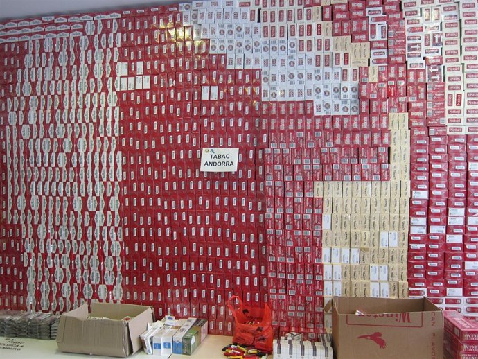 Tabaco de contrabando incautado