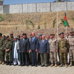 El ministro de Defensa, Pedro Morenés, en Afganistán