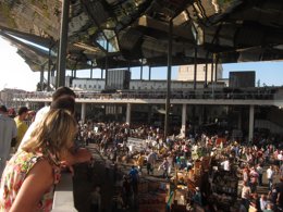 Estreno del nuevo edificio del mercado de los Encants de Barcelona