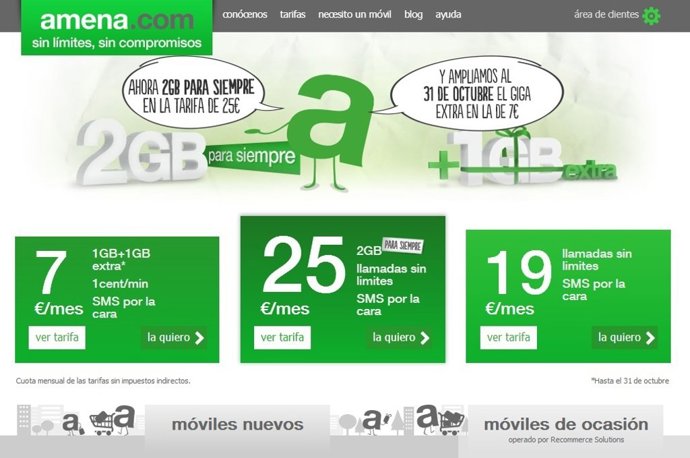 Operadora low-cost de Orange amena.Com