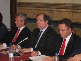 Juan Vicente Herrera en la reunión de RESOE en Salamanca