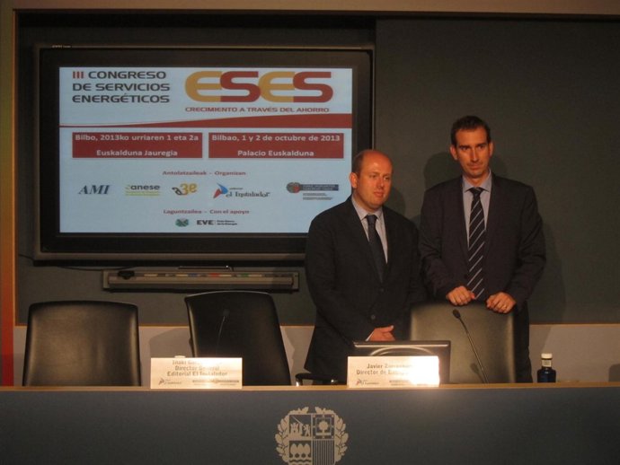 Oceja y Zarraonandia en la presentación del Congreso en la sede de EVE