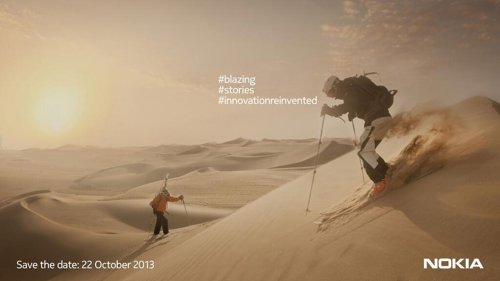 Cartel del evento de Nokia para el 22 de octubre