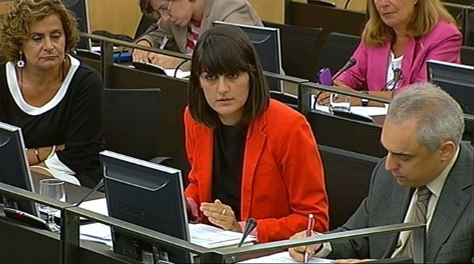 La diputada socialista, María González Veracruz, en el Congreso