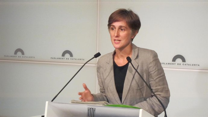 La portavoz de ICV-EUiA en el Parlament, Dolors Camats