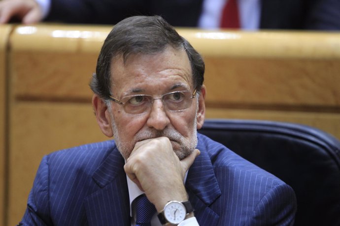 Mariano Rajoy en el Pleno del Senado