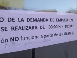 Paro, parados, oficinas de empleo del INEM