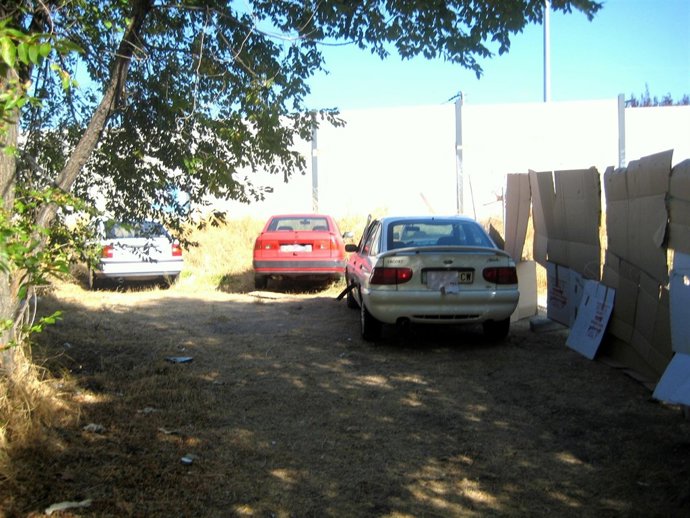 Depósito ilegal de coches