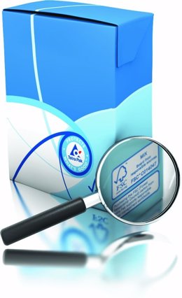 Envase de Tetra Pak con el sello de certificación FSC