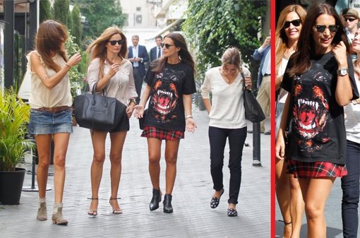 Paula Echevarría sale a comer con unas amigas