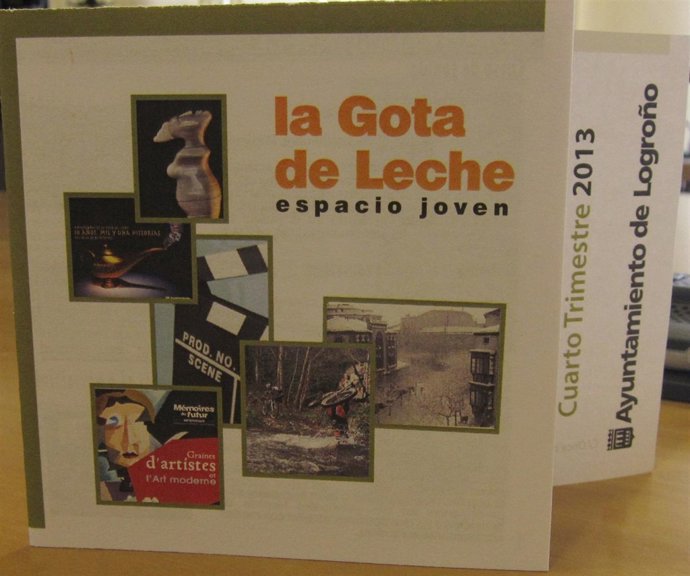 Folleto de la programación de La Gota de Leche hasta fin de año