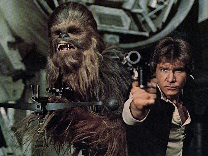 Han Solo y Chewbacca