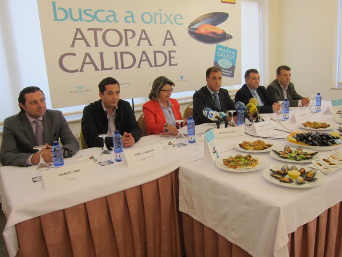 Presentación de la campaña de mejillón gallego, con la conselleira Quintana