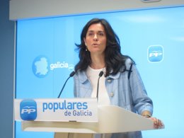 La portavoz del PPdeG, Paula Prado, en rueda de prensa