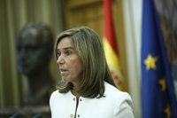 La ministra de Sanidad encuentra al Rey "muy animado"