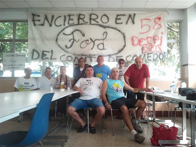 Comité de empresa de Sodexo se encierra indefinidamente en los comedores de Ford