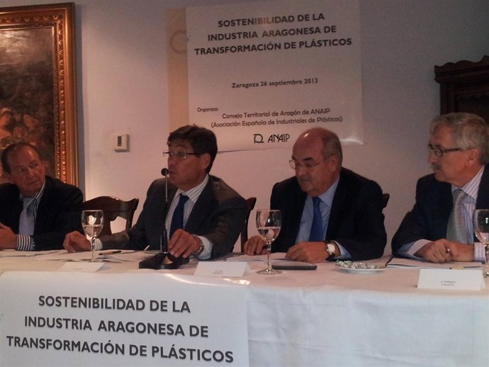 Arturo Aliaga en la jornada 'Sostenibilidad de la industria aragonesa'
