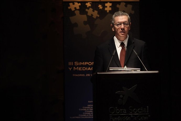 Gallardón en el III Simposio Tribunales y Mediación