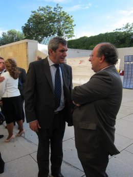 Villarrubia y Cabero en la celebración de los Cecale de Oro