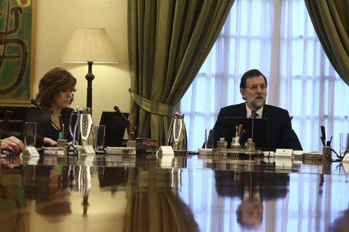 Consejo De Ministros, Mariano Rajoy Y Soraya Sáenz De Santamaría