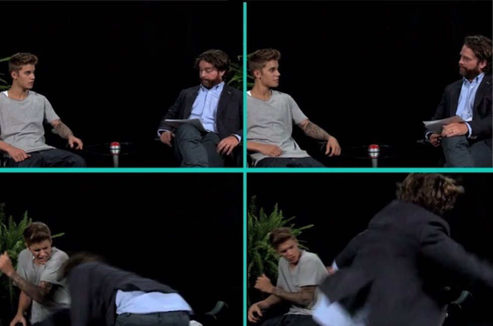 Justin Bieber "azotado" en su entrevista más bizarra