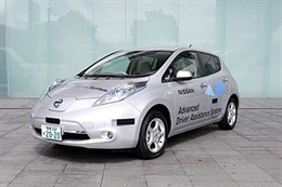 Nissan Leaf con tecnologías de asistencia a la conducción