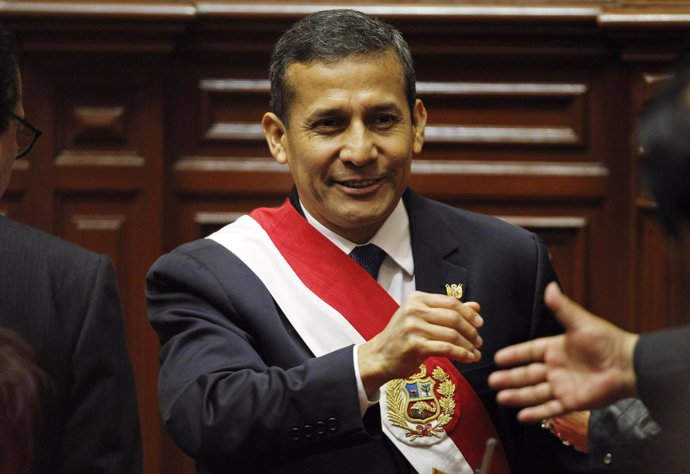 Presidente de Perú, Ollanta Humala, en el Congreso en Lima