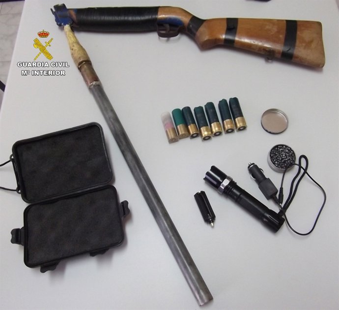 Arma intervenida a dos furtivos en Zamora