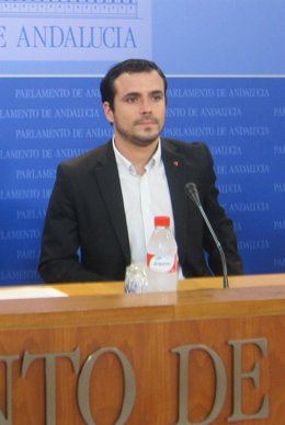 Alberto Garzón, hoy en rueda de prensa