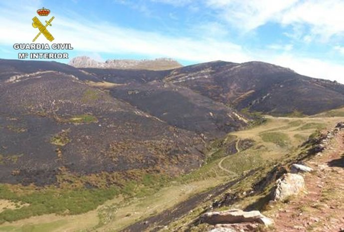 Imagen del incendio de Robledo de Caldas