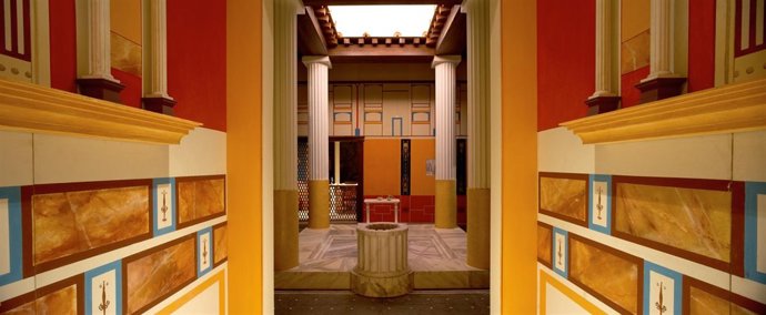 Reproducción de una Domus romana en la muestra 'Romanorum Vita'