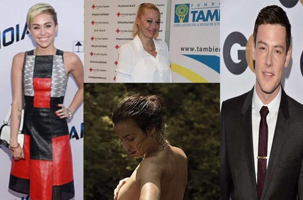 Miley Cyrus, belén esteban, irina shayk, y glee