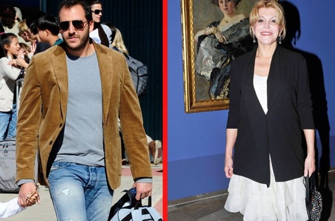 Borja Thyssen se encuentra con su madre en un hotel de Madrid