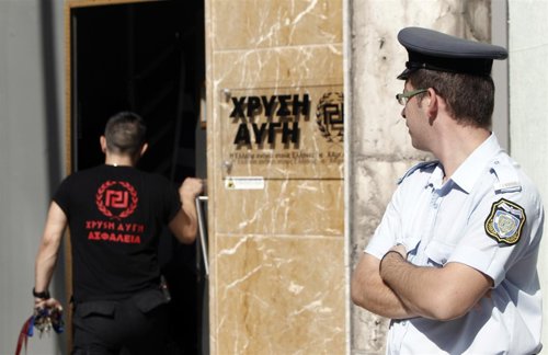 Sede de Amanecer Dorado en Atenas