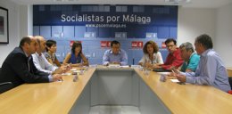 Heredia y Gámez reunión comité estrategia psoe 