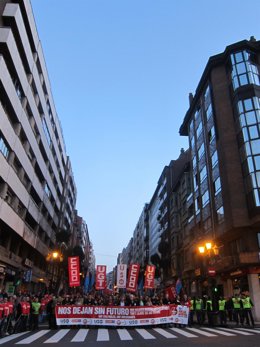 Manifestación huelga general.