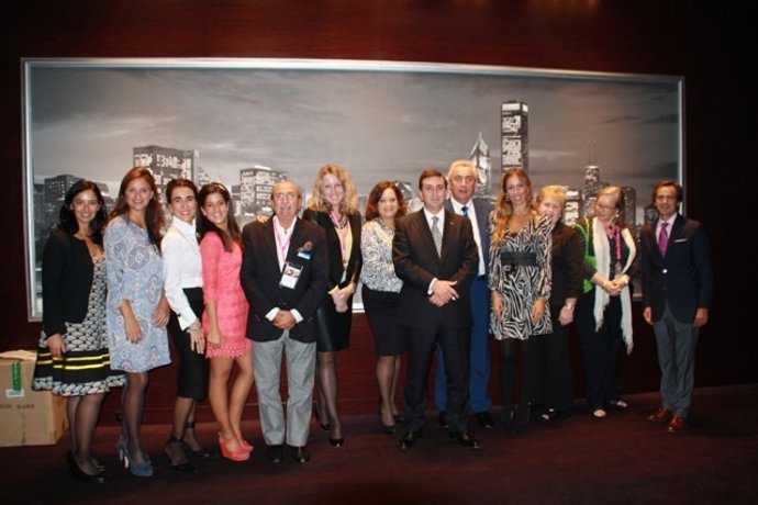 Equipo de la Diputación en su visita comercial a Chicago
