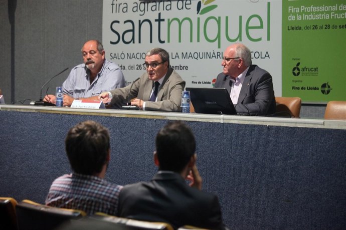 Àngel Ros en la Fira de Sant Miquel