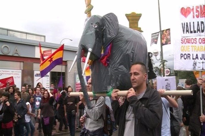 Manifestación 'Jaque al Rey' en Madrid