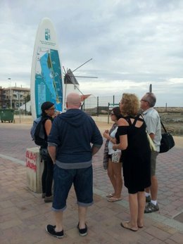 Visita de los periodistas británicos