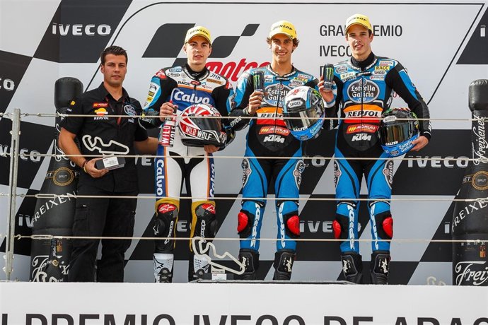 Maverick Viñales Alex Rins Alex Márquez Gran Premio Aragón