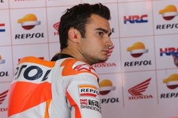 Dani Pedrosa tras los entrenamientos de Motorland